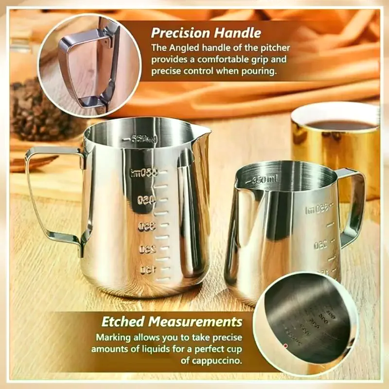 Stainless Steel Milk Frother J - đánh giá và giá Barista Milk Jug