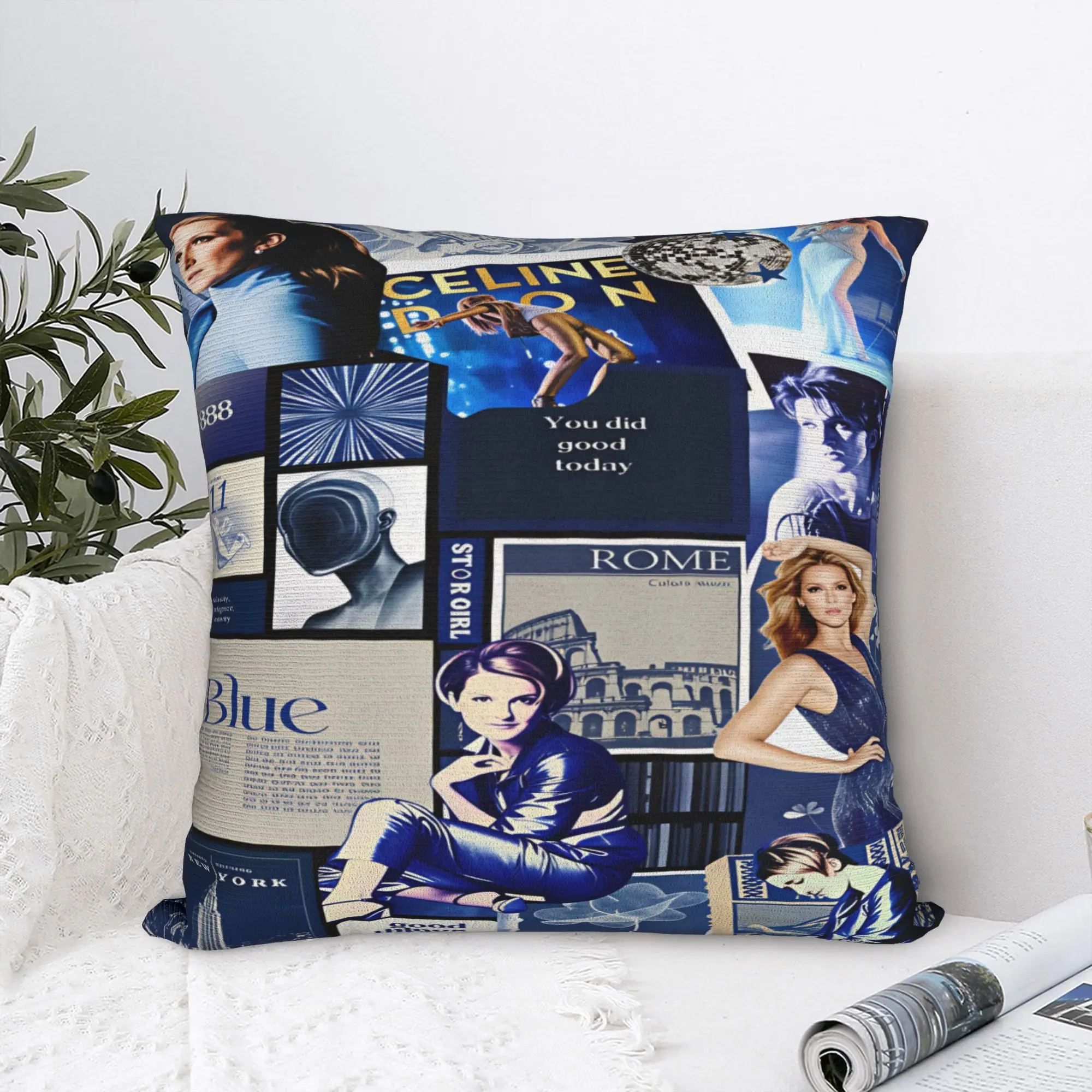 Celines Dions Paris 2026 Pillow Case  Fashion Pillow Cover Graphic Pillowcases For Living Room Sofa