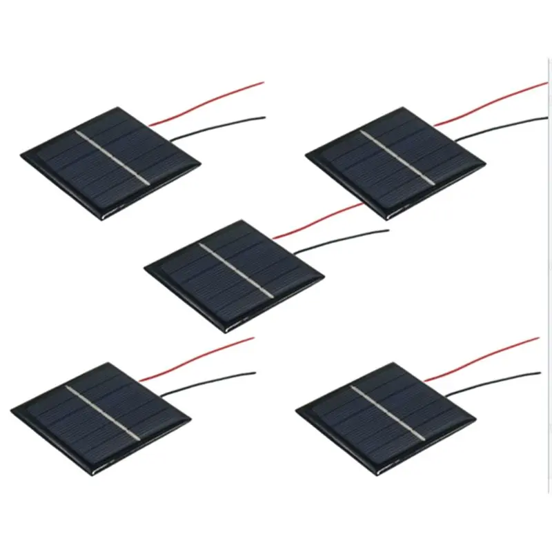 Hot-Micro Solar Board Photovoltaic 5Pcs 2-3V 100Ma Solar Cells 60Mmx60mm