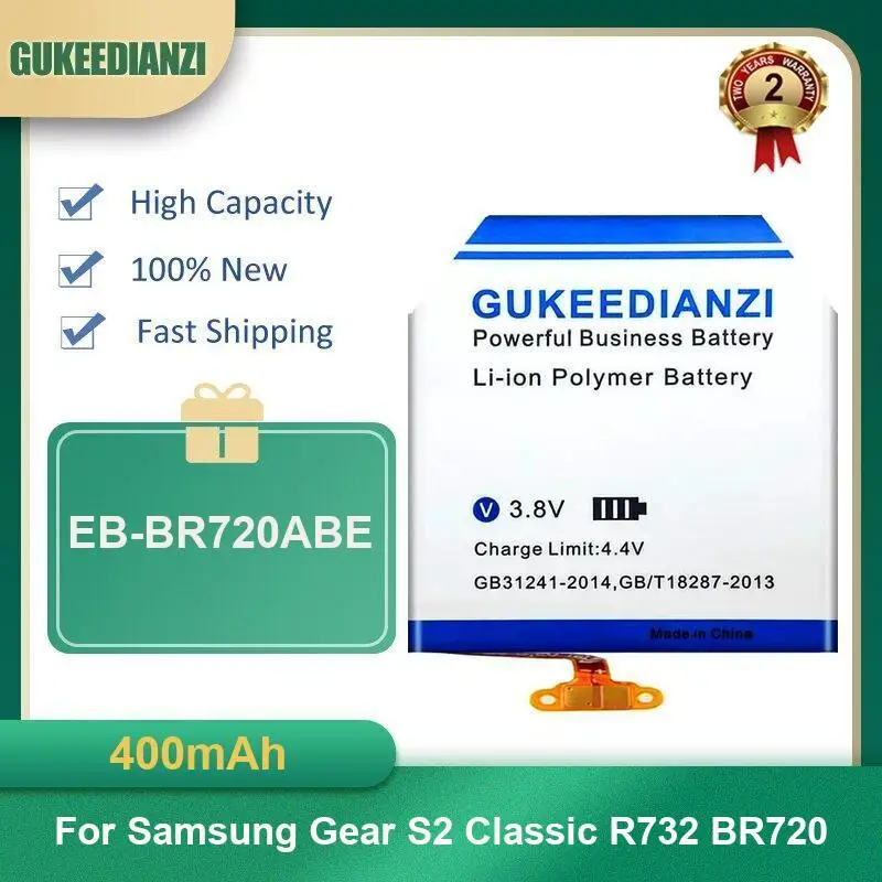 

Аккумулятор для часов Samsung Gear S2 Classic R732 BR720, 400 мАч, EB-BR720ABE, высокой емкости