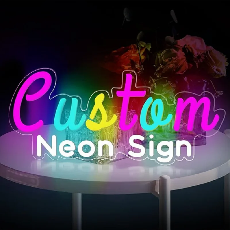 

Custom Neon Sign LED Neon Light Signs Party Wedding Shop Window Restaurant Birthday Room Decoration Neon Led Sign