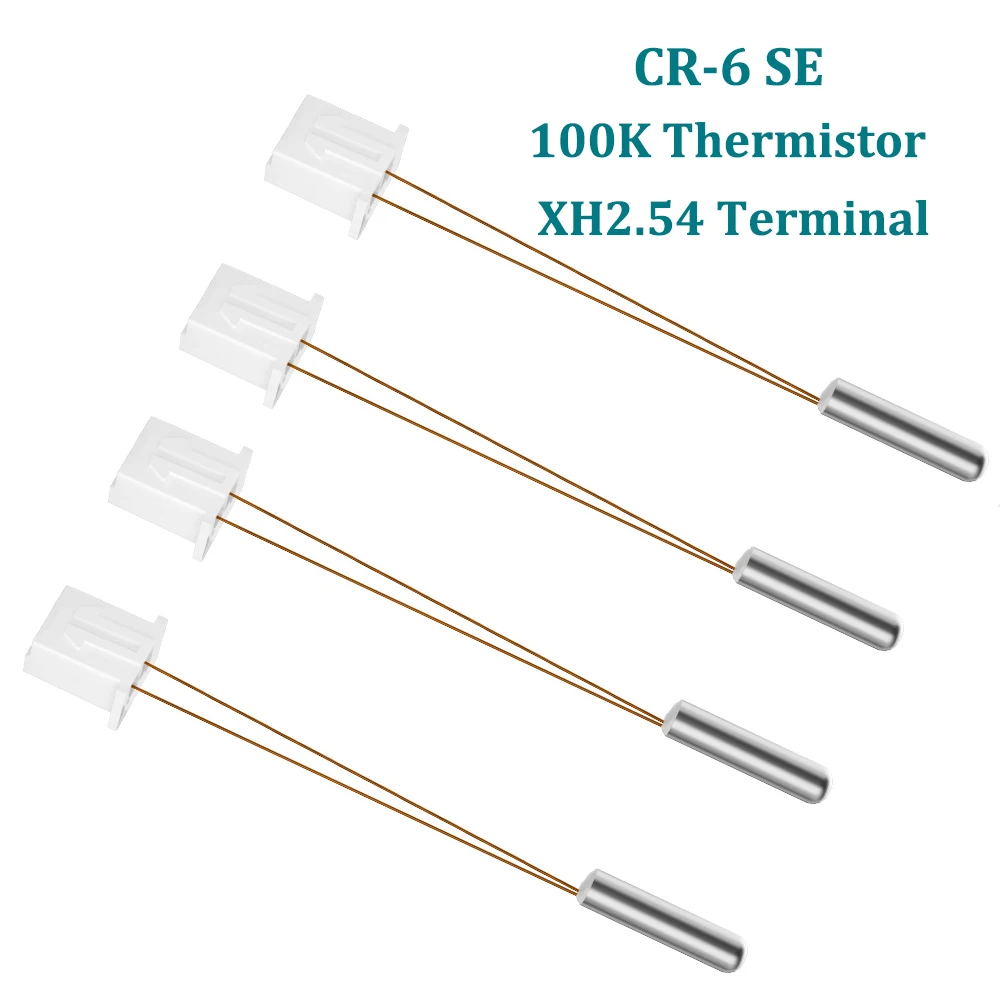 

5pcs/8pcs CR6 SE 100K Thermistor Temperature Sensor XH2.54 3D Printer Parts Hotend Thermistor Length 75mm 150mm For CR-6 SE