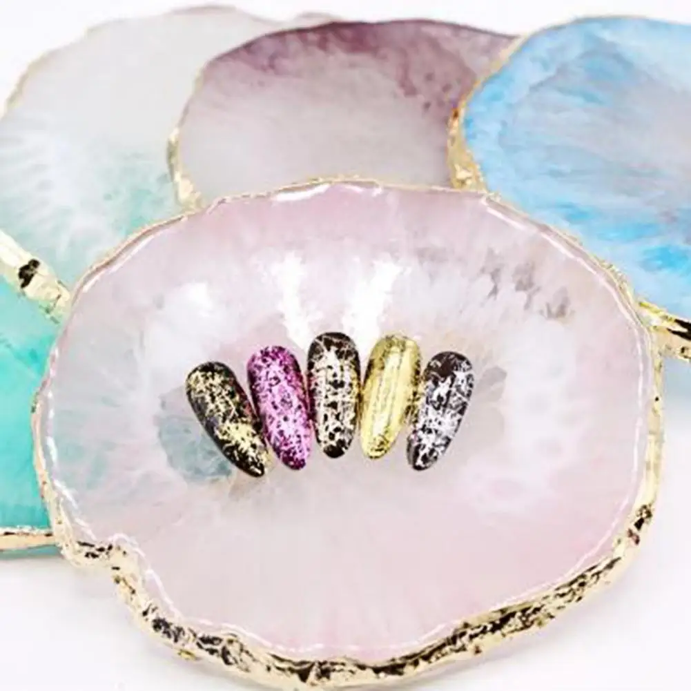 Resin Jewelry Display Plate Jewelry Holder Organizer Necklace Ring Earrings Display Painted Palette Tray Decoration Jewelry