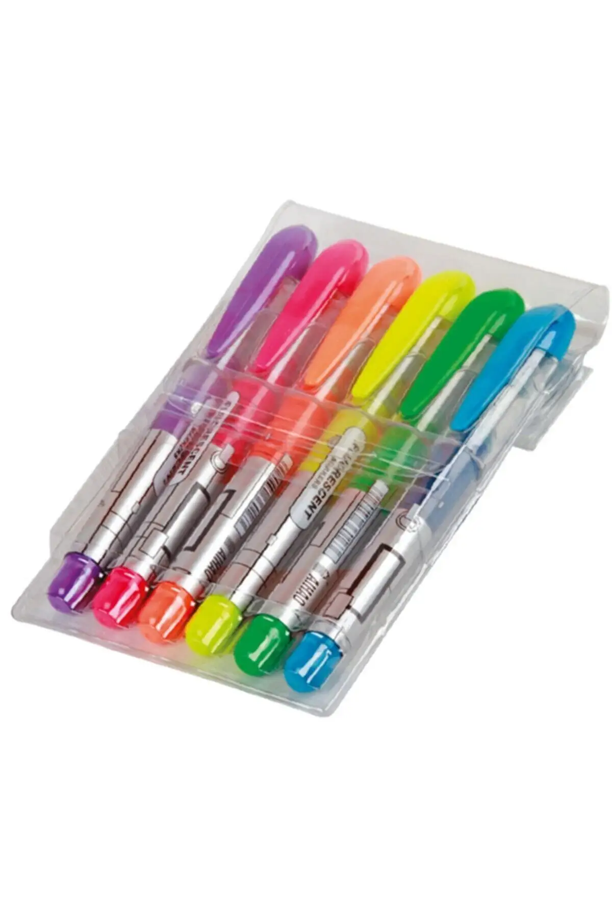 Ahıo 6 Warna Pena Highlighter Alat Tulis Buku Catatan Pensil Penghapus Bahan Berkualitas Sekolah Tinggi Universitas