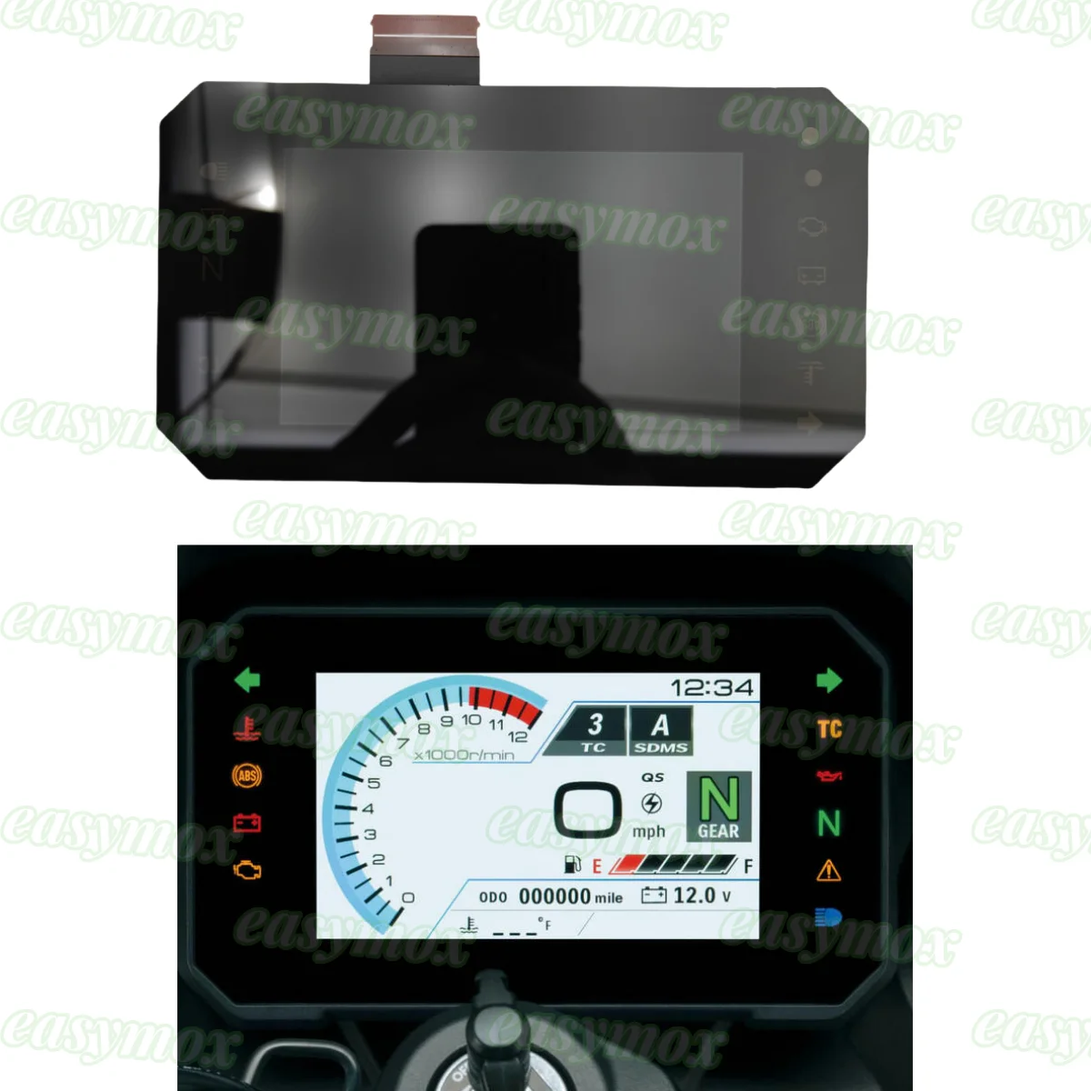 

LCD Display with Glass Panel for 2023 Suzuki V-Strom 800DE V-STROM 1050DE Speedometer Instrument LCD Screen