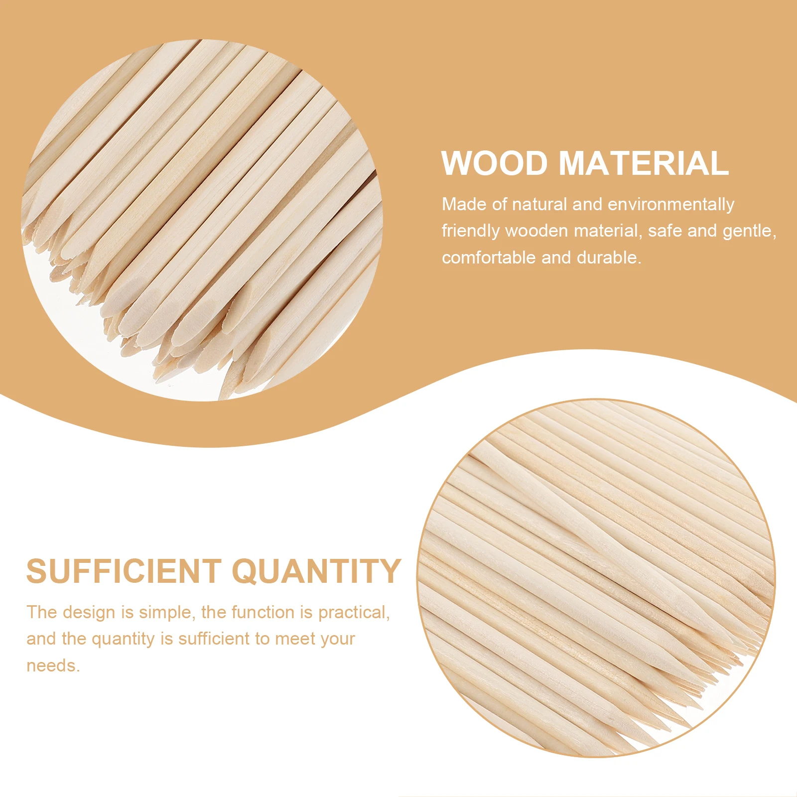 300 قطعة الخشب الطبيعي مسمار الفن العصي إهاب انتهازي آمنة لطيف مانيكير أداة الخشب مسمار عصا عصا خشبية متعددة الوظائف #6