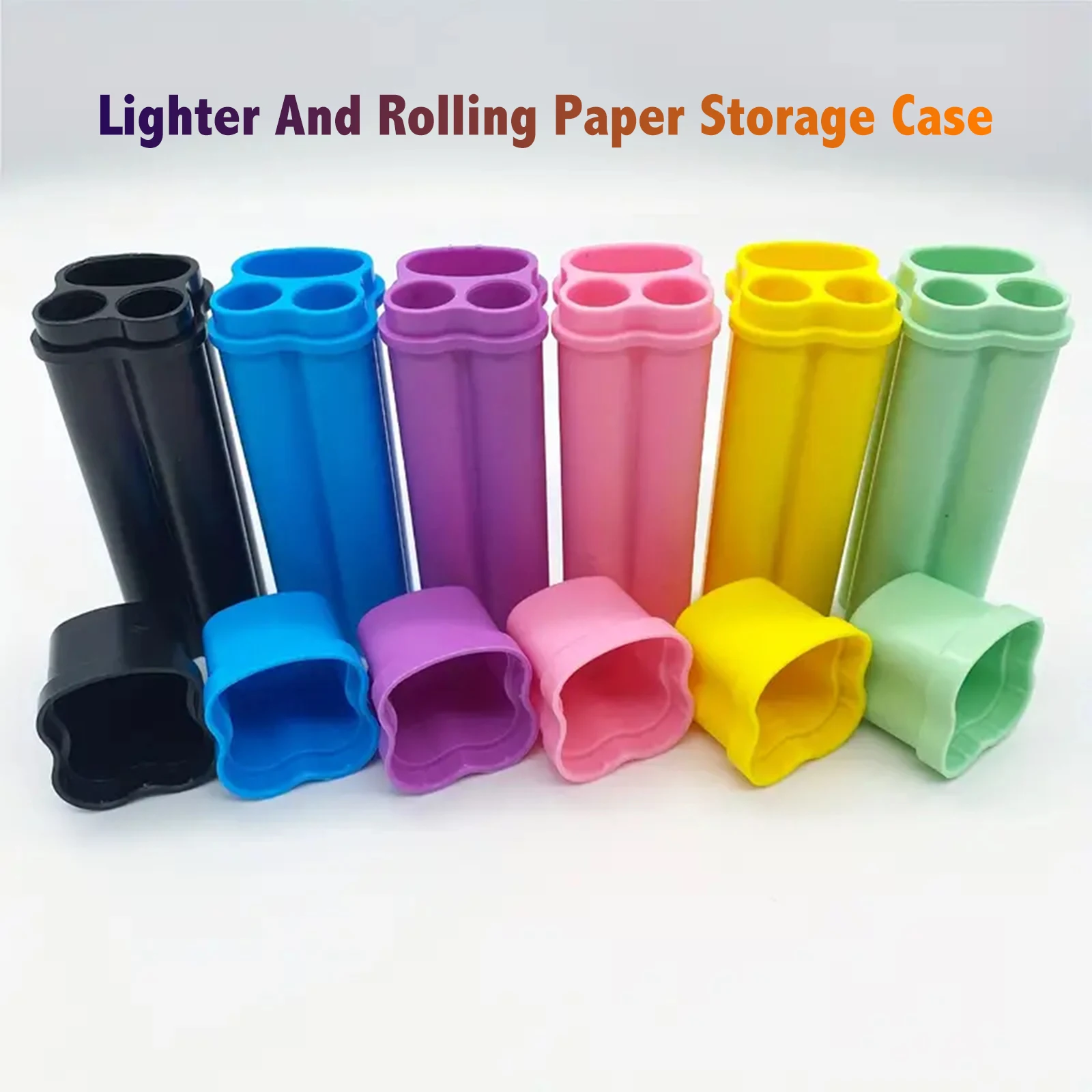 3pcs, Rolling Paper Storage Case, Lighter And Pre-rolled Cones Protective Storage Container