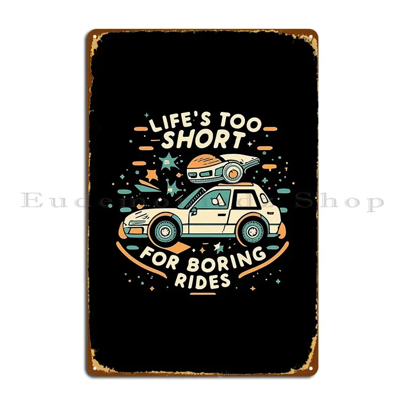 Boring Rides Metallschild Poster-Design, individuell gestaltbar, klassisches Wand- und Höhlen-Dekor, personalisierbares Blechschild-Poster