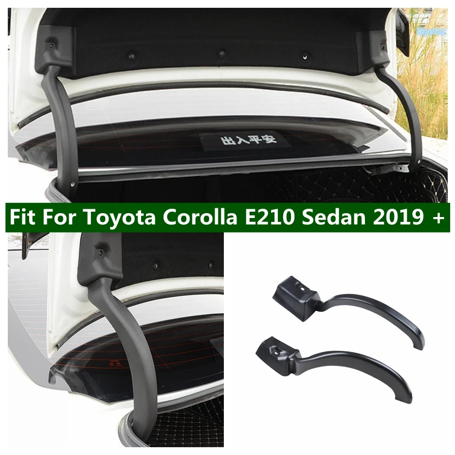 Rear Trunk Box Tail Arm Hinged Protective Strip Cover Trim Fit For Toyota Corolla E210 Sedan 2019 - 2023 Black Car Accessories