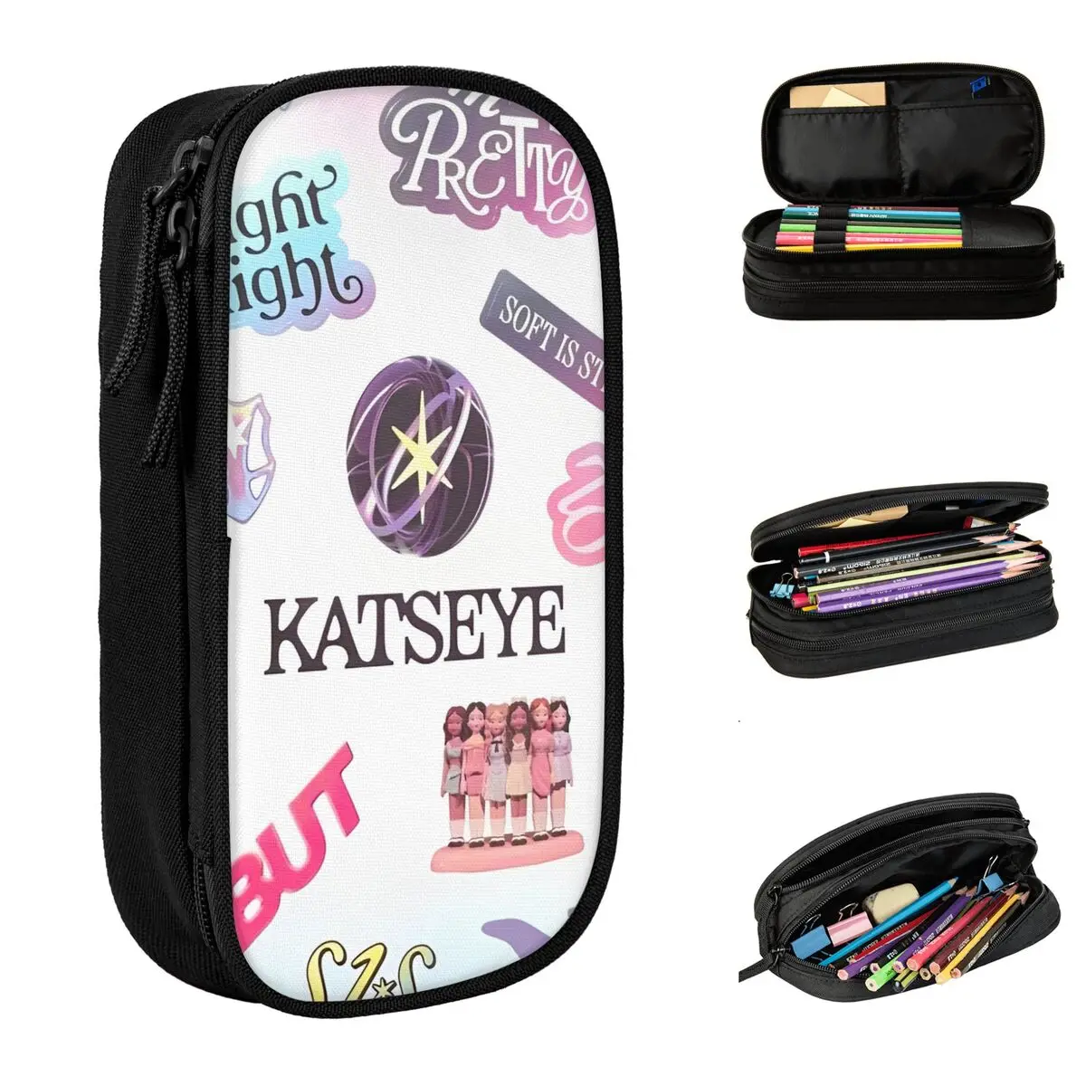 

Корейский стиль KATSEYE Gnarly пенал для студентов эстетический пенал на заказ DIY школьные пеналы принадлежности идея подарка