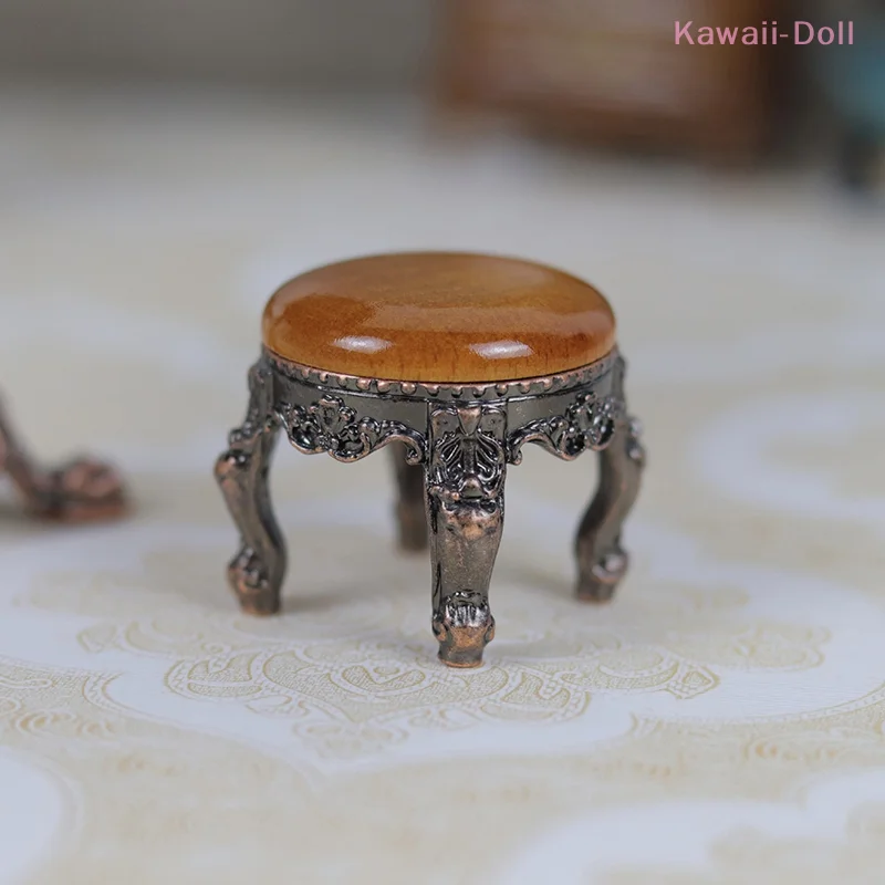 1 pz simulazione in miniatura mini mobili retrò tavolo quadrato decorazioni giocattolo per famiglie accessori per casa delle bambole