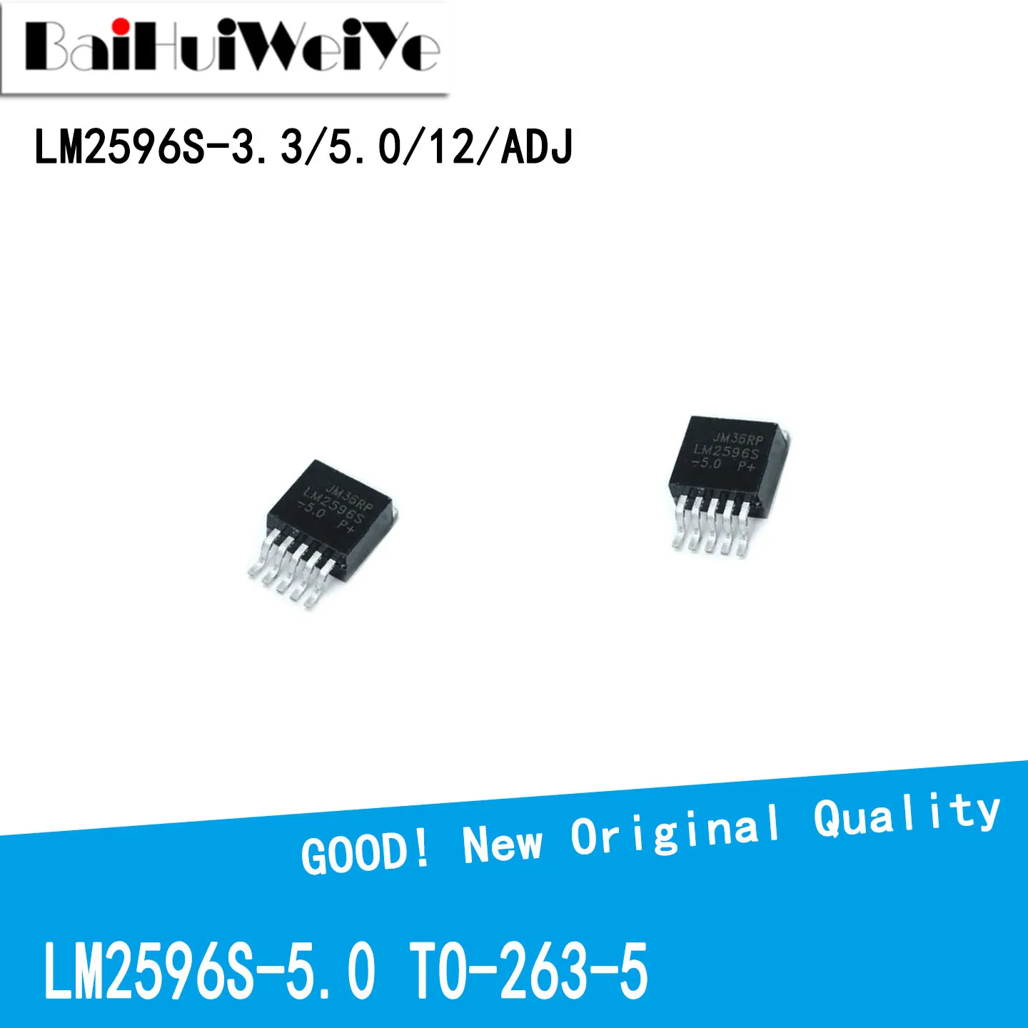 10PCS LM2596S LM2596S-3.3 LM2596S-5.0 LM2596S-12 LM2596S-ADJ TO-263 Three Side Switch Output Voltage Regulator Chipset
