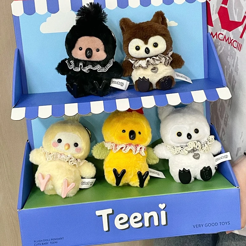 

Teeni Movable Cockatiel Mango Keychain Cute Stuffed Animal Blind Box Decoration Birthday Gift For Toy Collectors