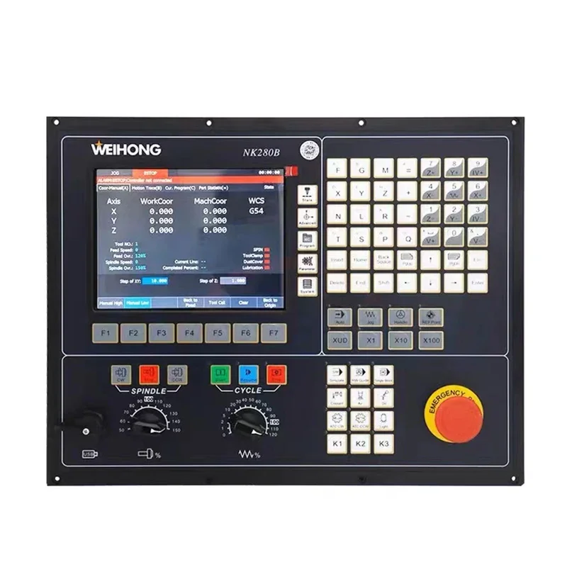 WEIHONG NC Studio V10 NK280B 3 4 Axis CNC Graveermachine Geïntegreerd CNC Systeem Lambda 21A Terminal Board