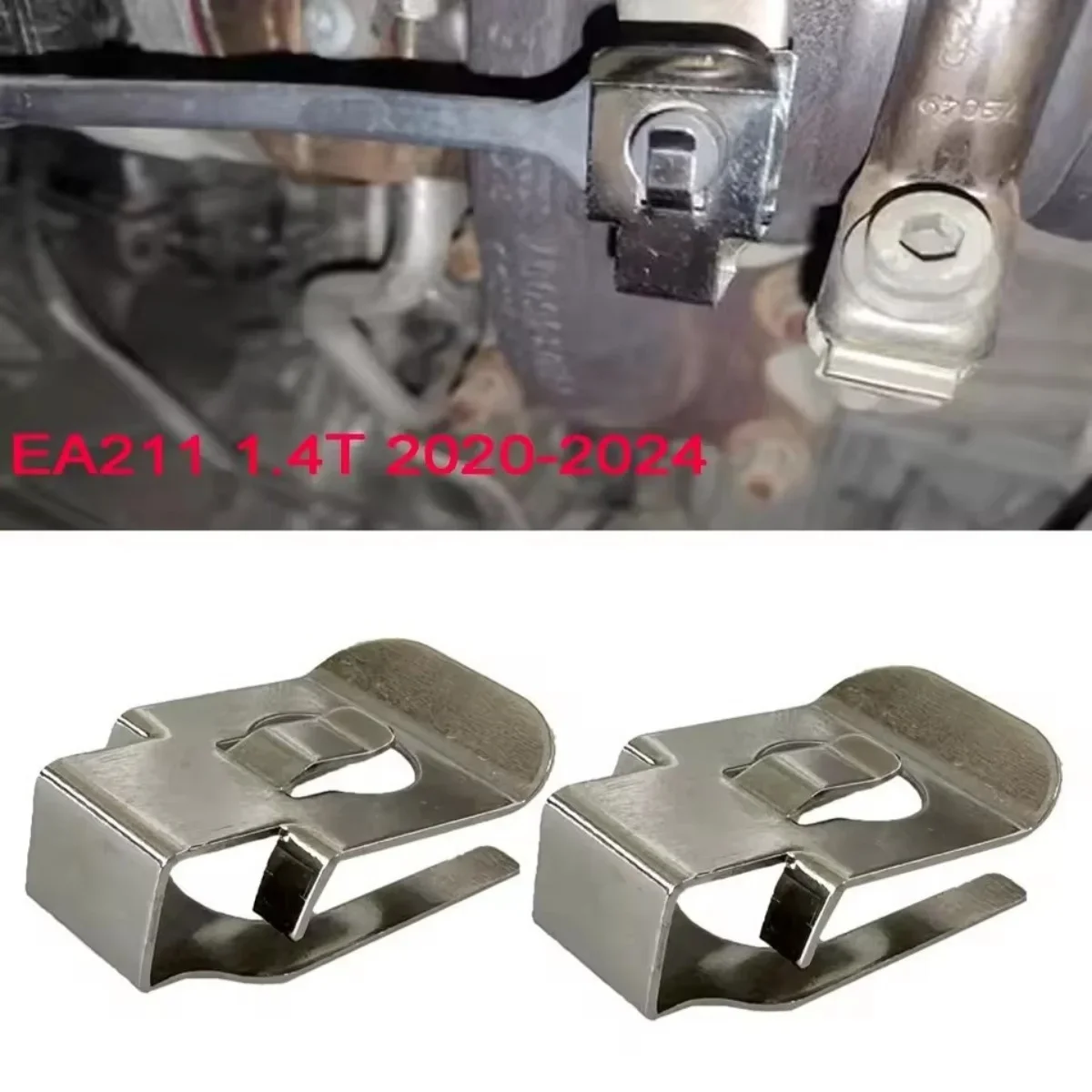 2PCS Car EA211 1.4T Engine Turbo Clip Solve Noize zizizi Over 2000RPM for Audi A3 Q3 for VW Golf 7.5 8 T-ROC Passat B8 Jetta 7