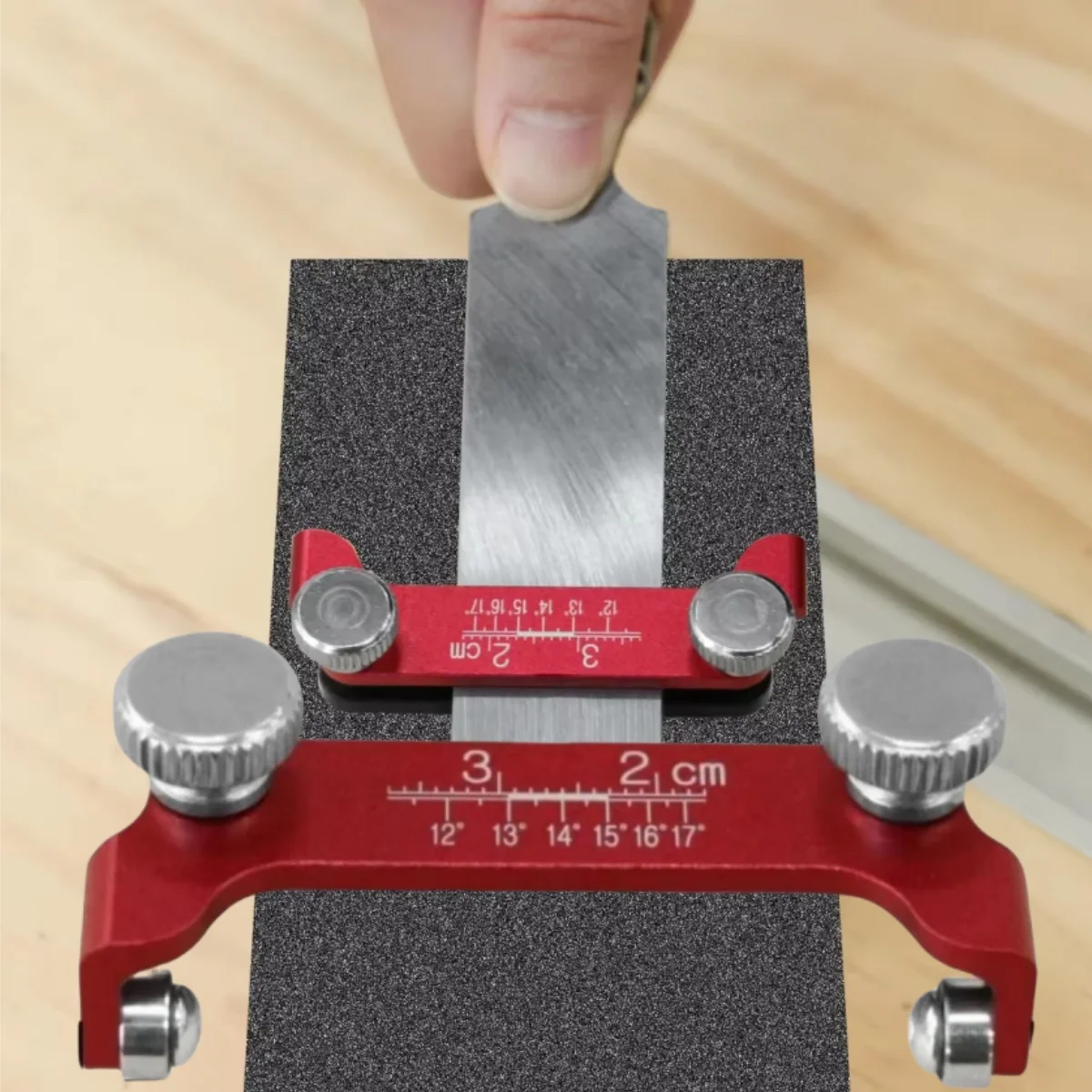 مبراة إزميل، مبراة زاوية ثابتة مصنوعة من الألومنيوم، سكين زاوية ثابتة، مبراة إزميل، سكة توجيه مع مقياس زاوية