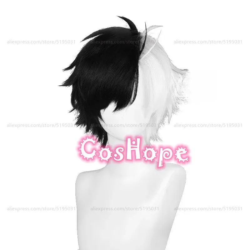 

Candy 2025Sakura Haruka унисекс 30 см короткий белый черный парик косплей аниме термостойкие синтетические парики