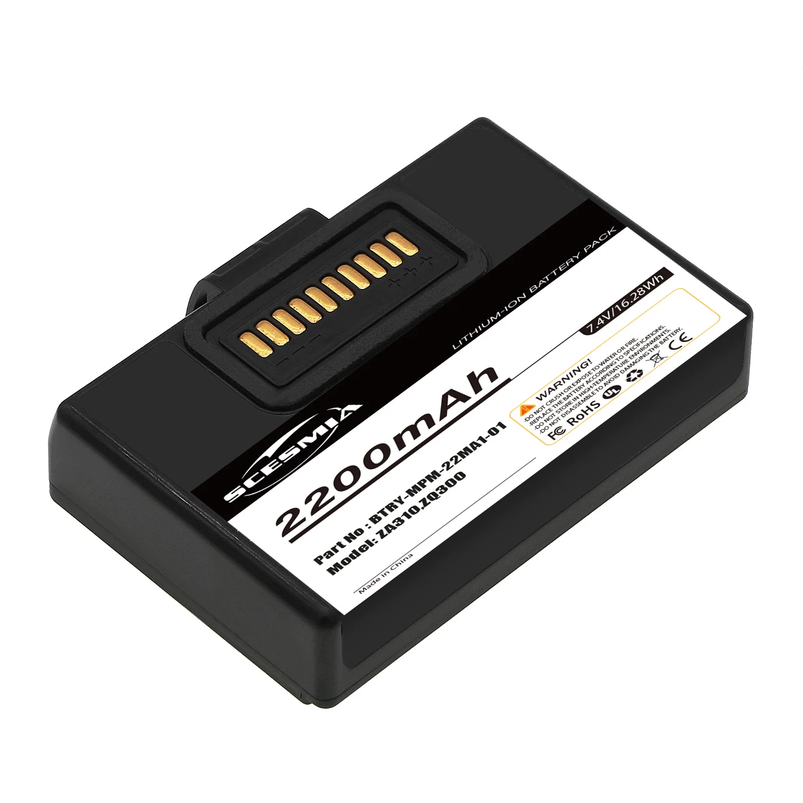 

7.4V 2200mAh Portable Printer Battery BTRY-MPM-22MA1-01 P1083277 for Zebra ZQ310 ZQ320 ZQ300 ZA310 ZQ310 Plus 2 ZR328