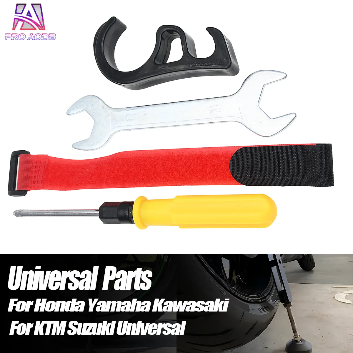 Motocross Motorcycle Universal Portable Lift Support Stand Rear Wheel Emergency Side Kickstand Convenient Repair Accessories