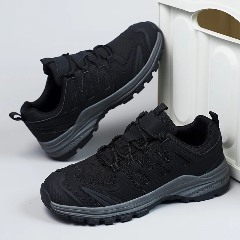 

YRZL термопоходная обувь мужские зимние непромокаемые противоскользящие треккинговые ботинки на толстой подошве прочные удобные уличные зимние ботинки