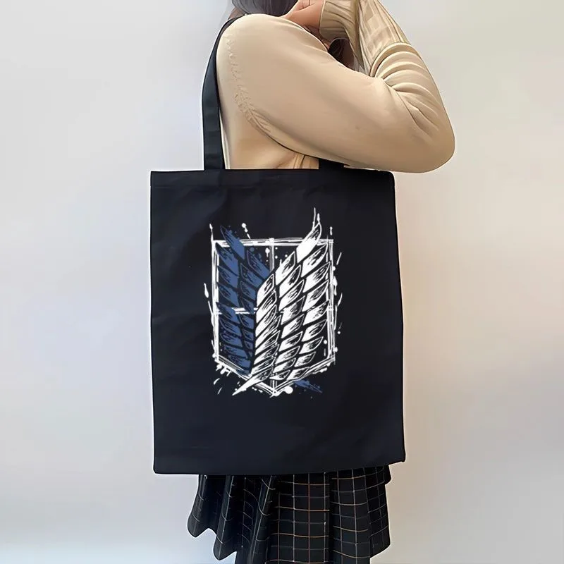 AA 2025 2024, новинка ins Art, маленькая свежая анимационная по периметру, холщовая сумка Giant Wings of Freedom ☆ ☆ ☆