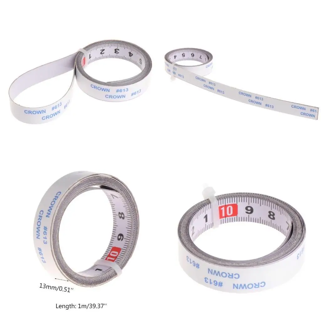 

R9UF 1 Meter Self-Adhesive Measuring Tape with Adhesive Backing Right To Left Reading