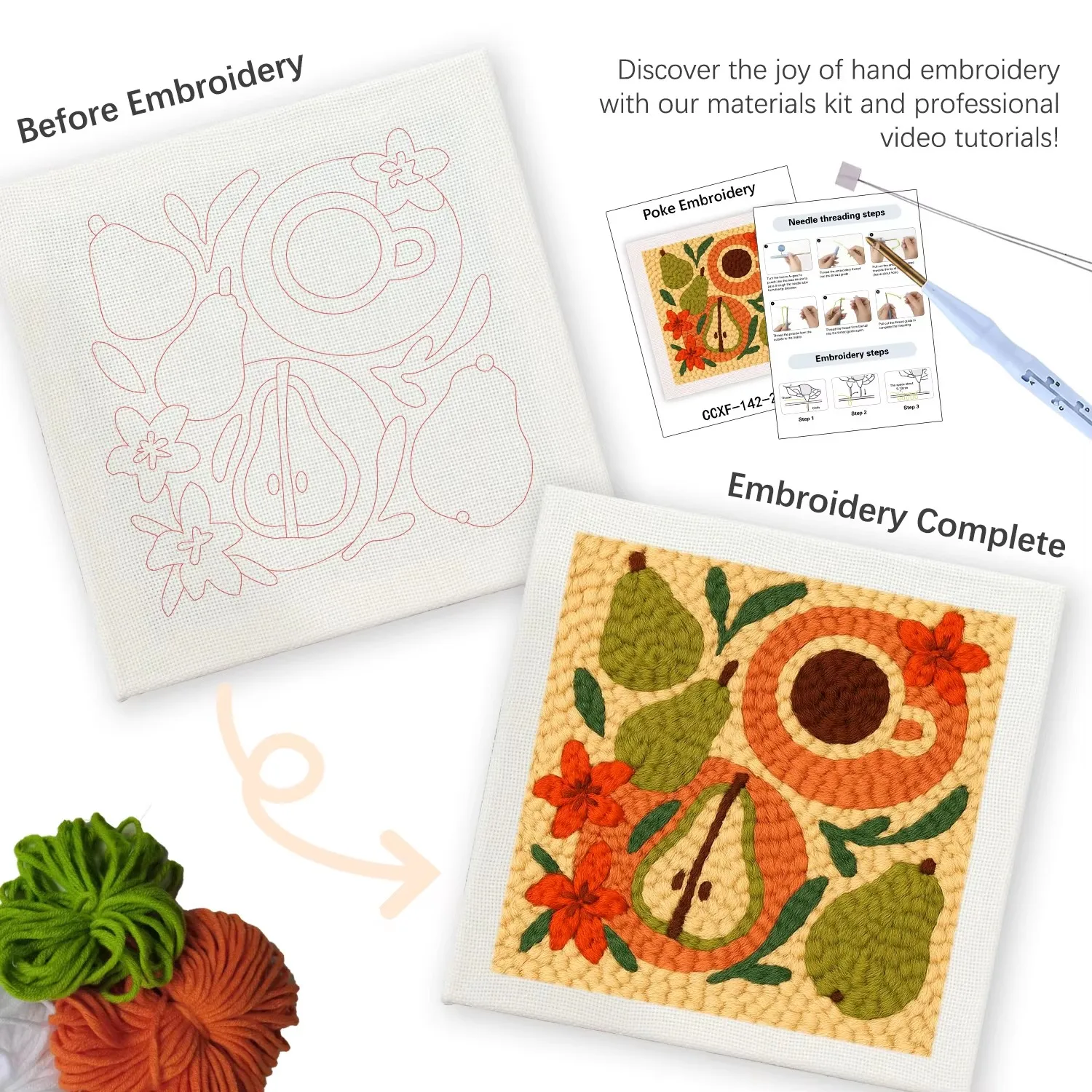 Punch Needle Kit with Frame fo - đánh giá và giá Art Craft Easy With Paper