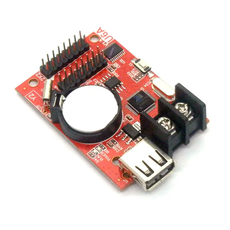 HD-U6A USB Port 32*320 Pixels Single Color LED Control Card Asynchronous Controller max 20pcs p10 Display Module Support