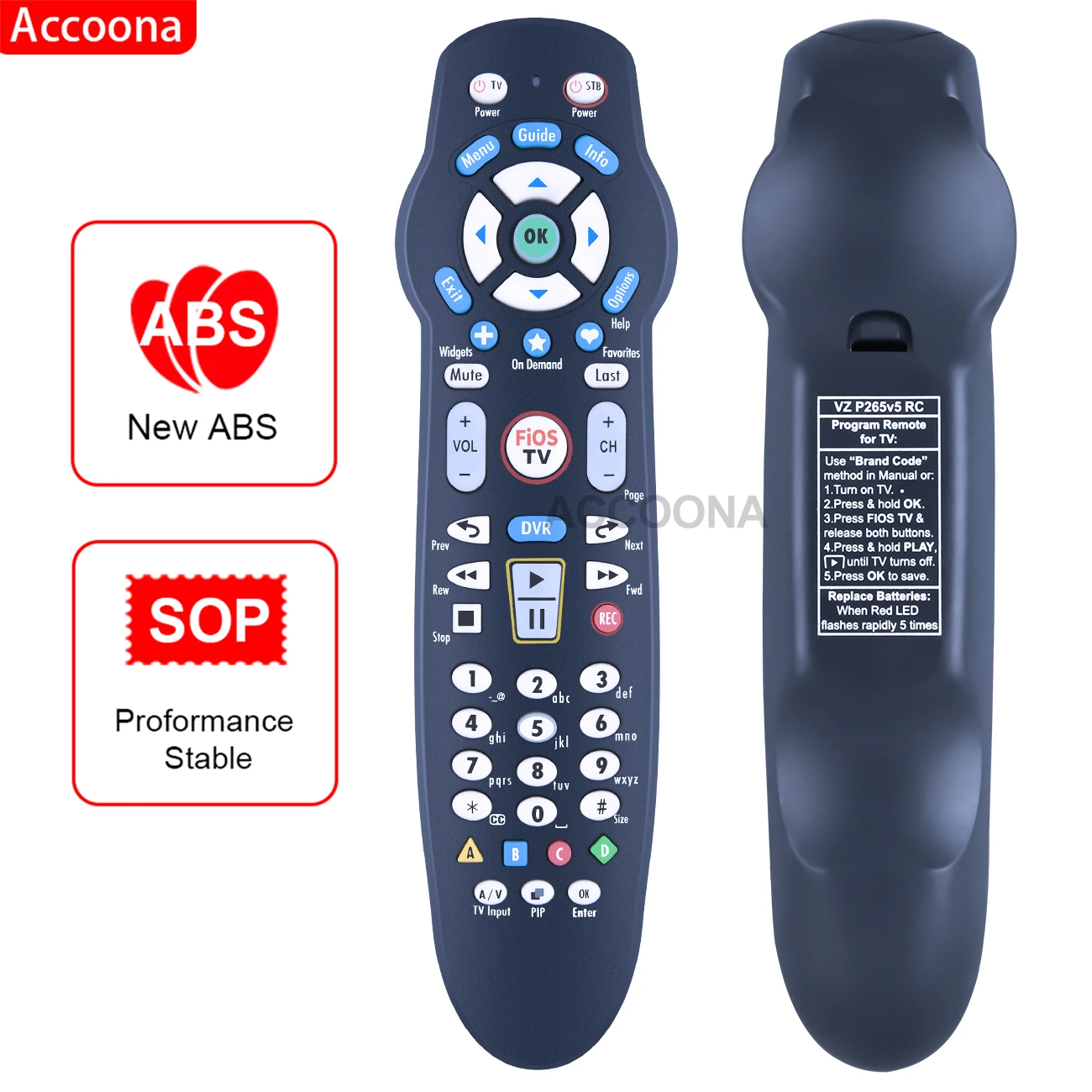 

Пульт дистанционного управления для Verizon Fios VZ P265v5 RC TV STB