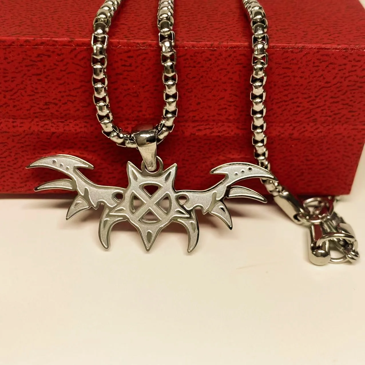 

High Quality Stainless Steel Pendant Necklace Hip Hop Style Trend Necklace Rapper Fan Gift Fashion Jewelry for Men and Women