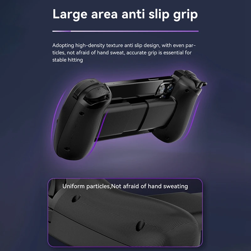 Smart-D8 estiramento móvel com luz gamepad para salão duplo sem fio bluetooth pc tablet interruptor corpo vibração aperto