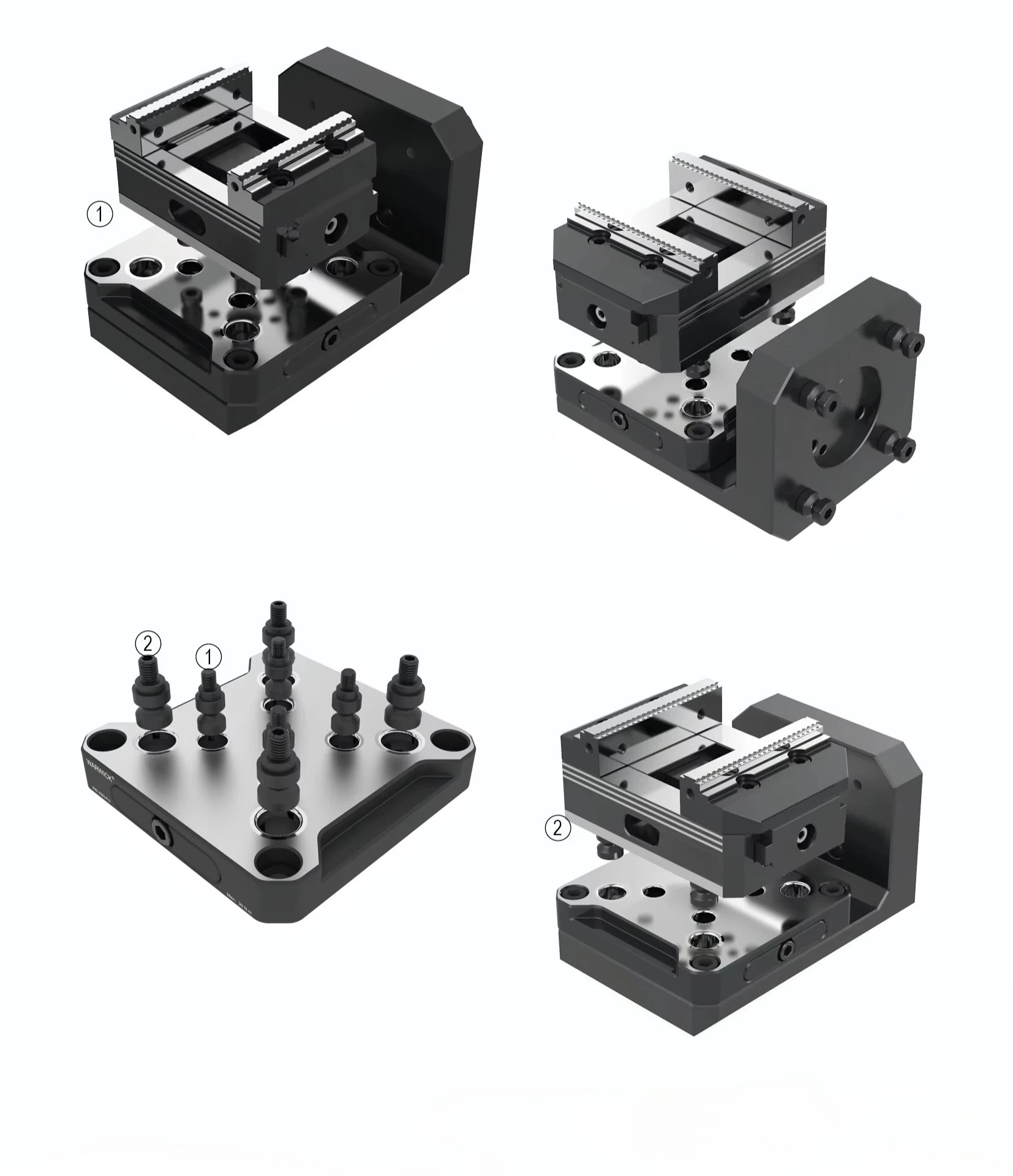 KSF75-100 Morsa centralizzata autocentrante compatta da 60 mm 3 "con ganascia grezza in acciaio seghettato per centro macchina meccanica CNC a 5 assi