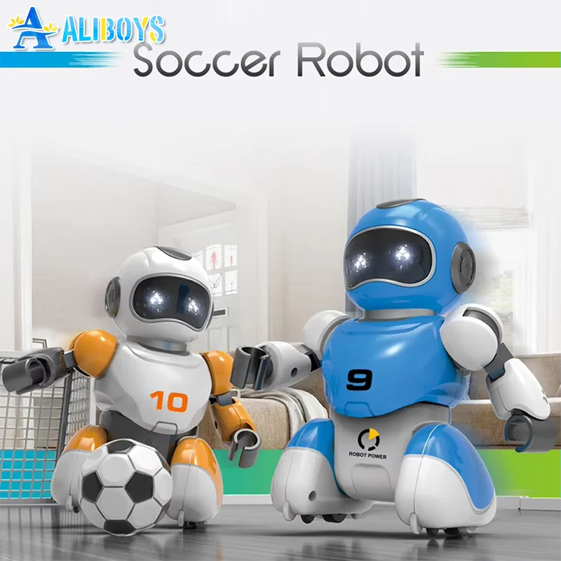 Intelligent RC Soccer Robot Smart Electric Simulation Football Battle Game Soccer Robot Children Toys Educational Gift