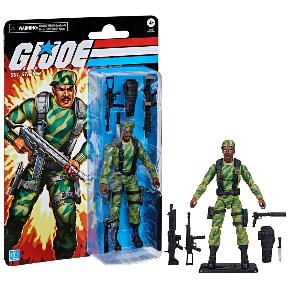 Genuine G.I.Joe GIJoe Classified Series Retro Cardback Sgt. Stalker Action Figure Model Toy 6in Soldier Collection Gift