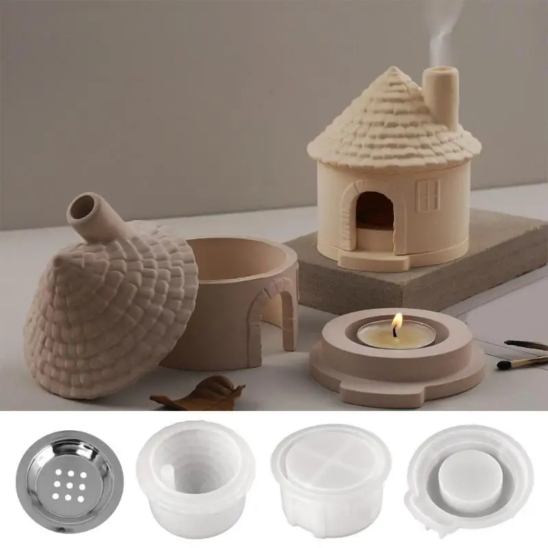 652F Versatile House Shaped Silicone Mold For Crafting Resin Ornaments And Gifts