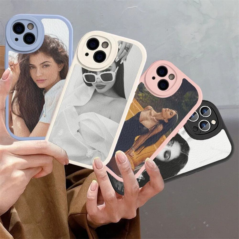 

Star K-KYLIE-J-JENNERS Phone Case Hard Leather For iPhone 14 13 12 Mini 11 14 Pro Max Xs X Xr 7 8 Plus Fundas