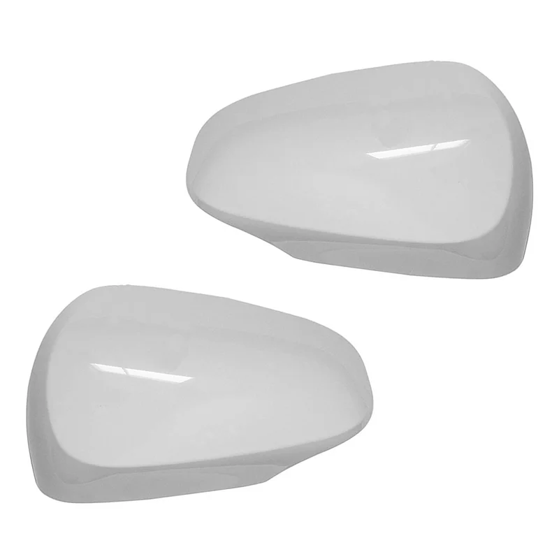 Car Door Mirror Side Rear View Mirror Cover Shell Mirror Cap for Prius C Aqua Axio Premio Allion 2012-2018 White