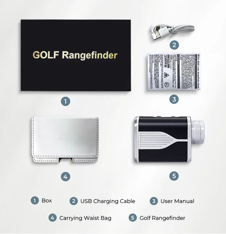 Telêmetro laser profissional com inclinação medidor de distância de golfe digital caça range finder medidor