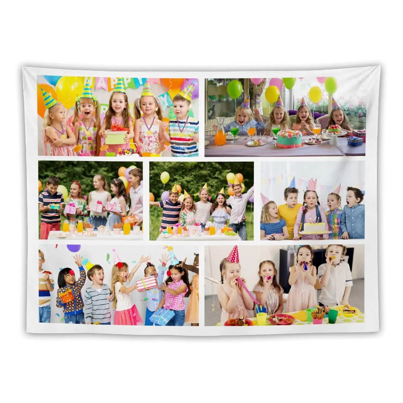 Custom Tapestry Wall Decor, Multi Image Tapestry, Customize Your Own Photo/Text/Logo, Bedroom, Living Room, Office