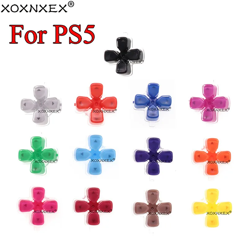 Botões Xoxnxex-Key para PS5 Controller, Cross Jelly Button, Direction Function, 1Pc