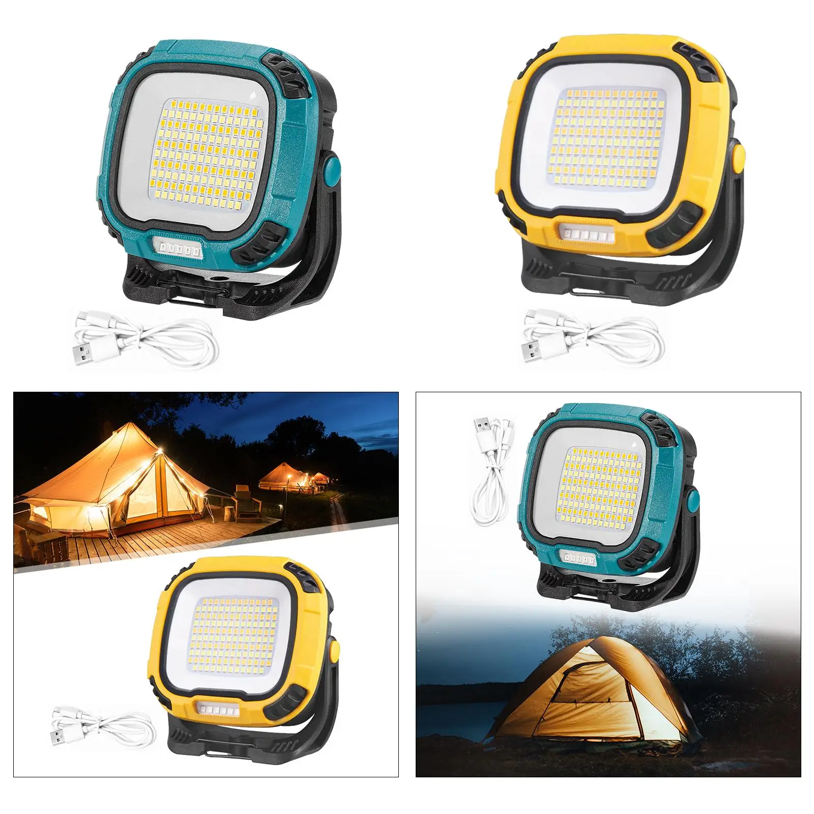 Imagem -03 - Lanterna Led Recarregável para Mochila Camping Caminhadas Cob