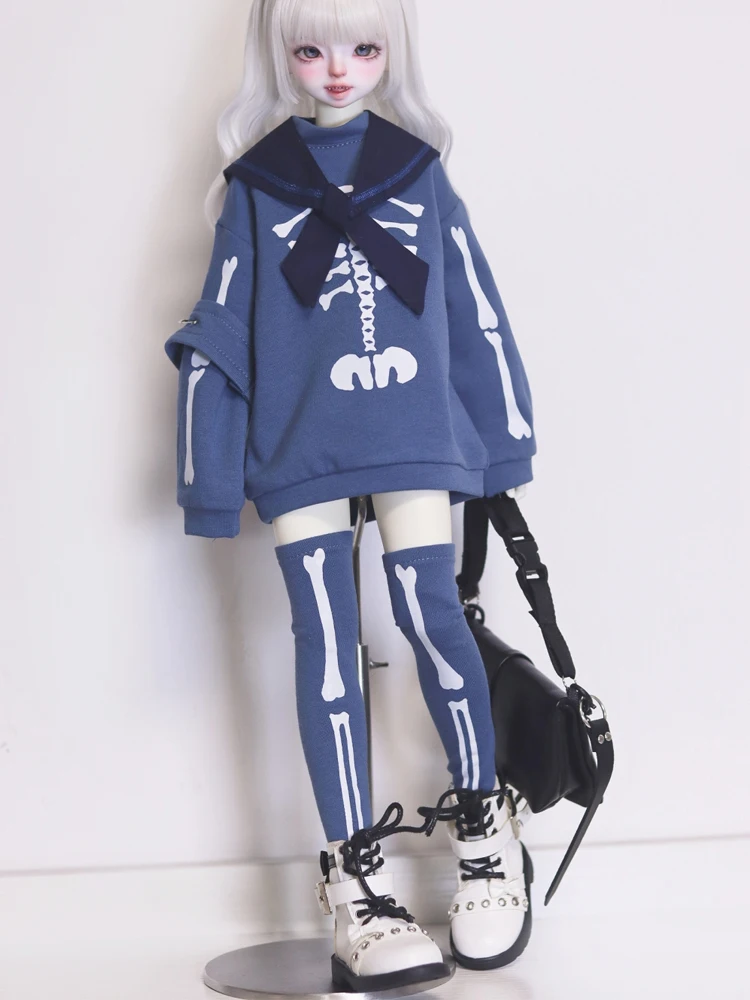 D09-P195 Kinder handgemachte Spielzeug 1/3 1/4 mdd msd bjd Puppe Mode Hoodie Freizeit anzug 3 teile/satz