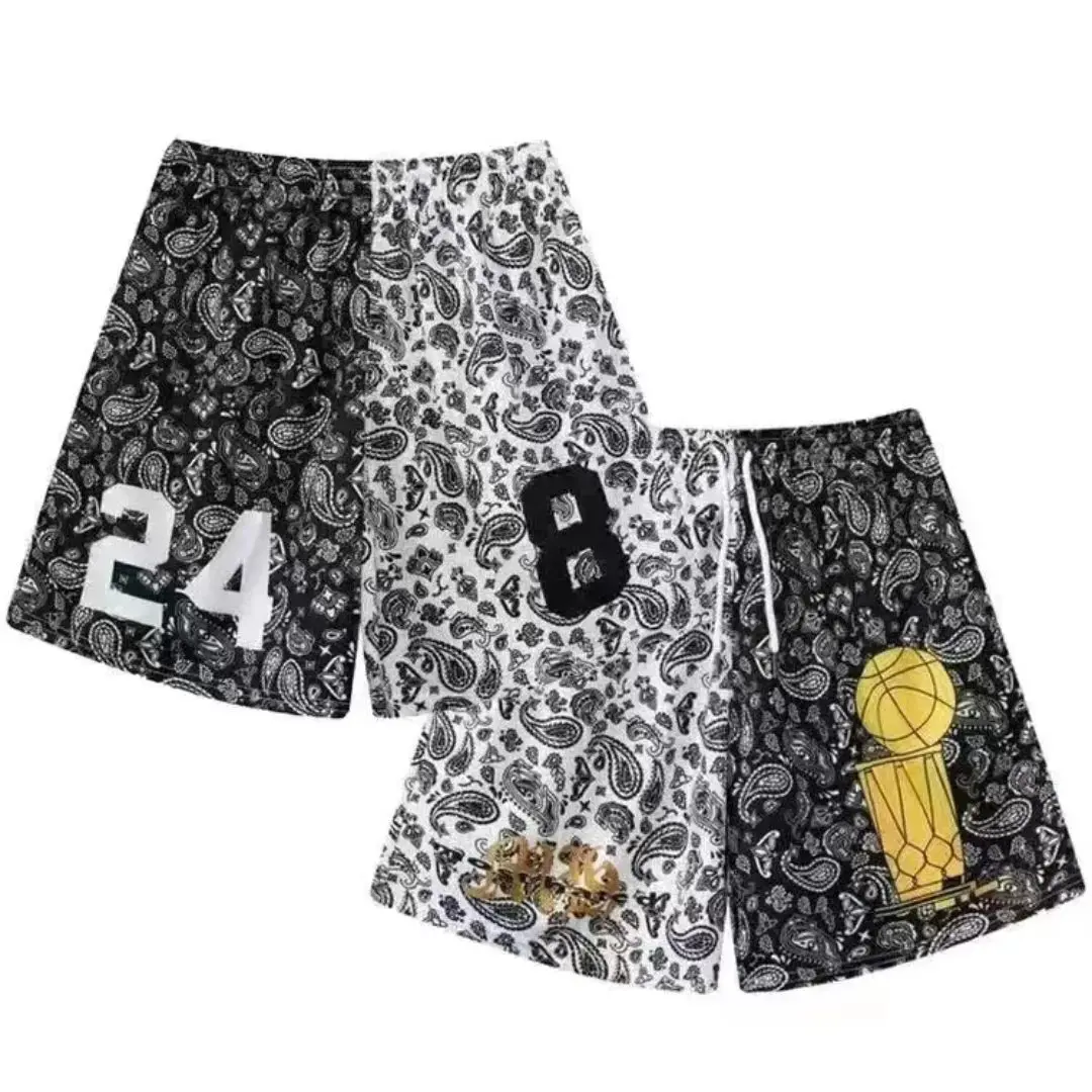 New Summer Cartoon anime fashion and leisure style Short Classic Printed Gym Shorts Men\'s Gym Basketball Sports Beach Shorts