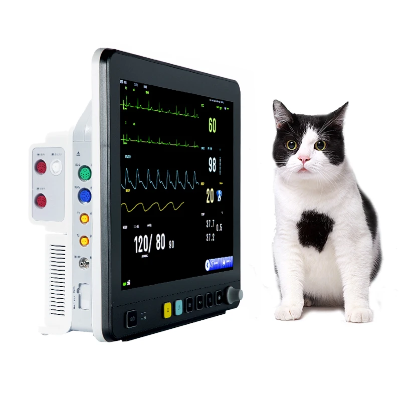 

veterinary multiparameter monitor hospital clinic equipment vet pet medical instrument patient monitor