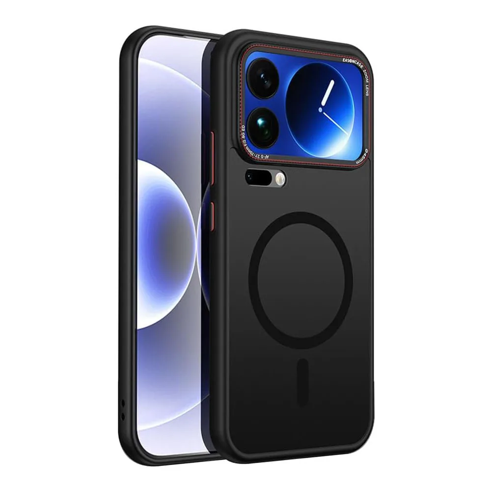 

Magnetic Shockproof Case for Xiaomi 17 Pro Max/17 Pro/17 - Frosted Translucent Hard PC, Wireless Charging Compatible
