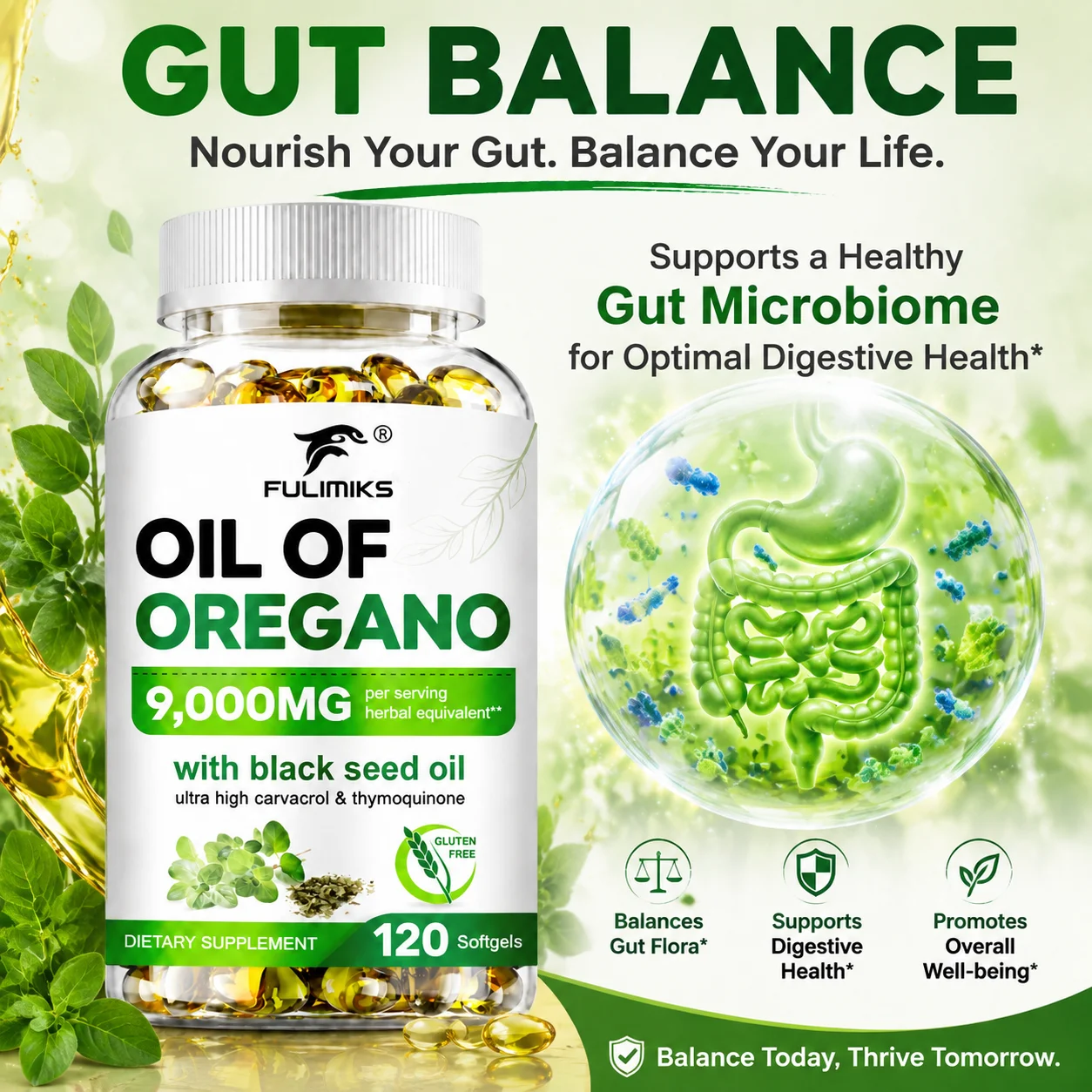 Oil of Oregano Supplement, Sup - Black Seed Oil Capsule 评论和价格