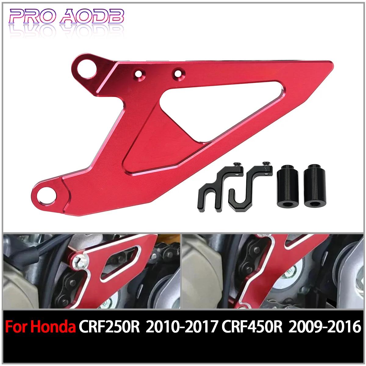 

Motocross CNC Front Chain Protector Sprocket Guards Cover For Honda CRF250R 2010-2015 2017 CRF450R 2009-2013 2016 CRF 250R 450R