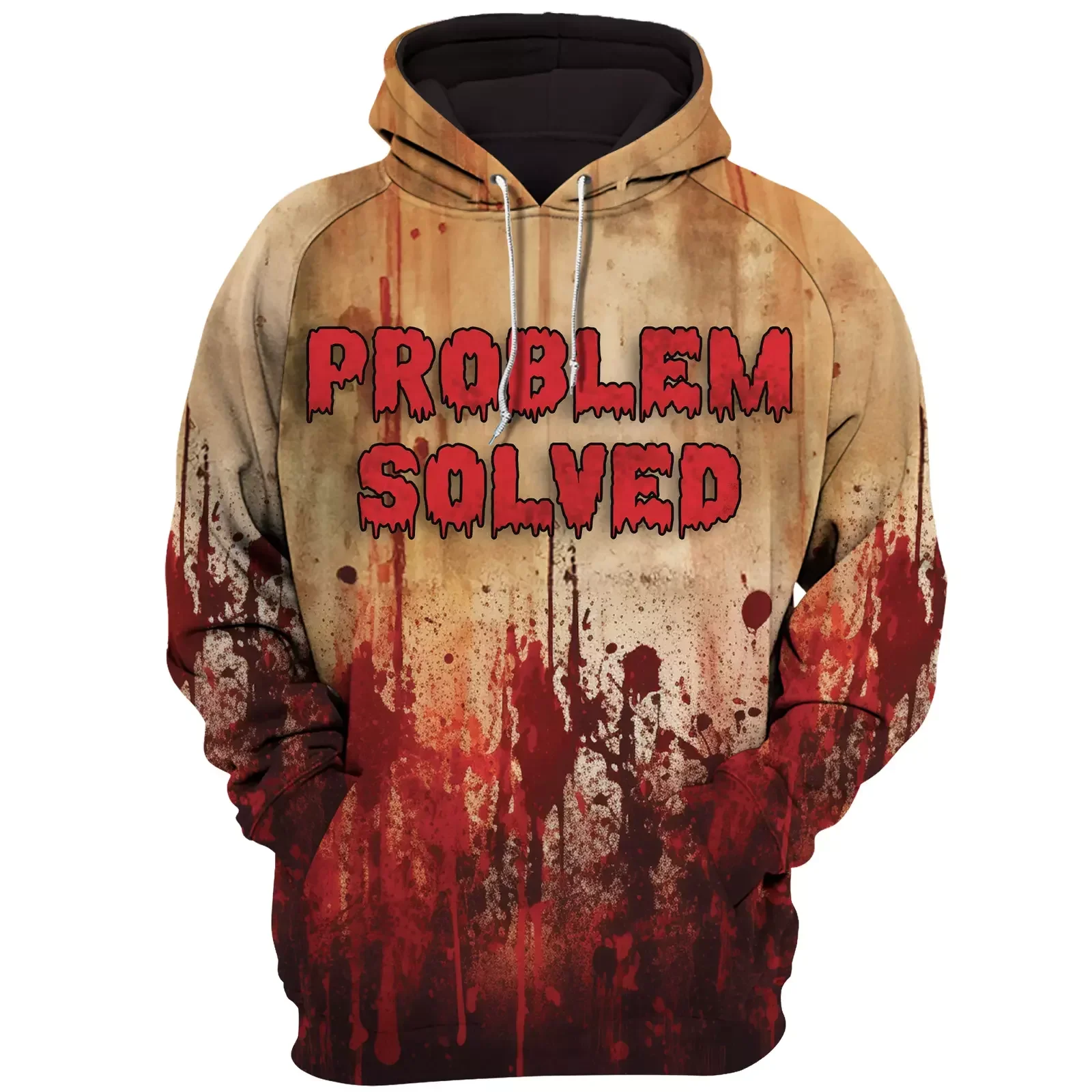 Pumpkin Men's Hoodie Halloween Costume 3D Blood Print Pullover Fashion Oversized Men's Hoodie Autumn New Men's Clothing