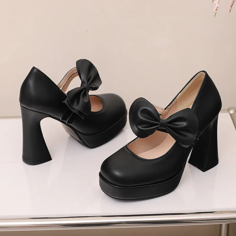 

Новые черно-розовые туфли на высоком каблуке 11 см с бантом, удобные, размеры 35-45, для отпуска, шопинга, повседневной носки, женские, однотонные.