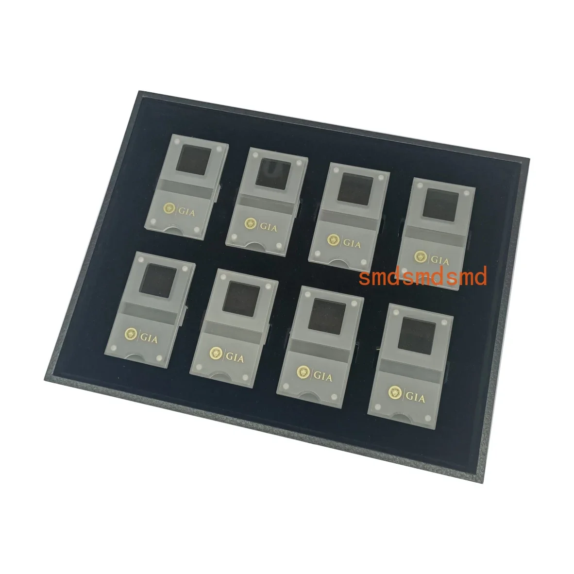 High Quality Loose Diamond Storage Display Box Tray Acrylic Gem Display Case Standard Gemstone Jewelry Organizer Gift Box
